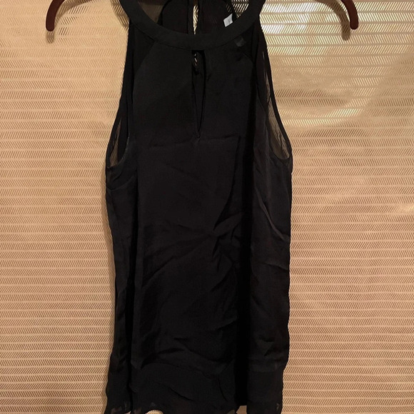 NEW YORK & CO~ BLOUSE~BLACK SLEEVELESS~ SM - Picture 3 of 5